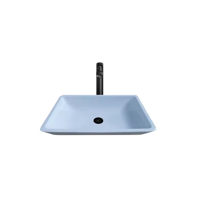 Classic Design Glass Countertop White Wash Basin Art Basin